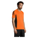 SOĽS Maracana 2 Ssl Uni funkčné tričko SL01638 Orange / Black