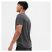 Tričko GAP Micro Logo Vee Neck Tee Charcoal Grey