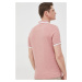 Bavlnené polo tričko Michael Kors ružová farba, jednofarebné