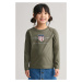 TRIČKO GANT ARCHIVE SHIELD LS T-SHIRT JUNIPER GREEN