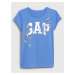 Detské tričko GAP s metalickým logom - Dievčatá