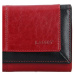 Dámska kožená peňaženka Lagen Heda - červeno-čierna
