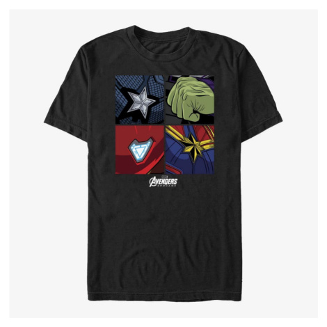 Queens Marvel Avengers - Hero Emblems Unisex T-Shirt Black