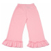 Trendyol Pink Printed Ruffle Detailed Girl Knitted Pajamas Set