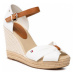 Tommy Hilfiger Espadrilky Basic Opened Toe High Wedge FW0FW04784 Biela