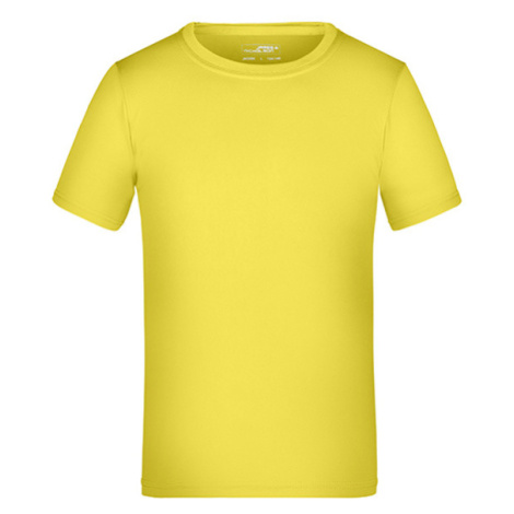 James&amp;Nicholson Detské funkčné tričko JN358K Yellow