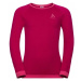 Odlo BL TOP CREW NECK L/S PERFORMANCE WARM KI červená - Detské tričko