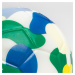 Detská lopta na hádzanú H100 veľkosť 00 modro-žlto-zelená