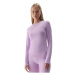 Dámske termo tričko s dlhým rukávom 4F SEAMLESS UNDERWEAR-WAW24USEAF152-52S-LIGHT VIOLET