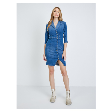 Modré džínsové košeľové šaty ORSAY - ženy