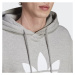 Pánska mikina s kapucňou ADIDAS ORIGINALS TREFOIL HOODY-IM4490-medium grey heather