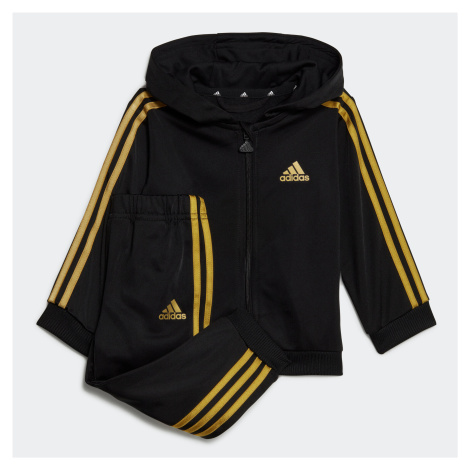 Detská tepláková súprava čierno-zlatá Adidas