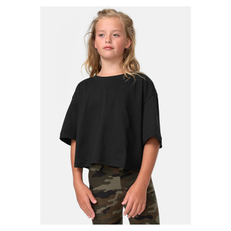 Short girls' shirt kimono black Urban Classics