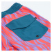 Chlapčenské plážové šortky 500 Zebra červeno-fialové