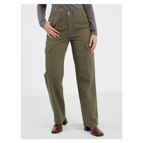 Khaki ladies pants with pockets ONLY Malfy - Women