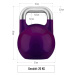 Gorilla Sports Soutěžní kettlebell, fialový, 20 kg