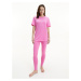 Dámsky vrchný pyžamový diel QS6756E - TO3 - Hollywood ružová - Calvin Klein růžova