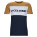 Jack & Jones  JJELOGO BLOCKING TEE SS  Tričká s krátkym rukávom Viacfarebná