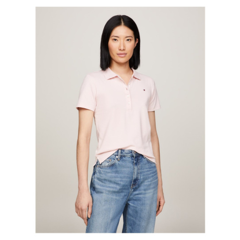 Pink Women's Polo Shirt Tommy Hilfiger 1985 Collection - Women