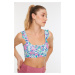 Trendyol Multi-colored Support Frilly Sports Bra
