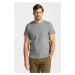 TRIČKO GANT WAFFLE TEXTURE T-SHIRT GREY MELANGE