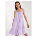 Light purple summer dress of free cut OCH BELLA