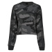 adidas  Essentials 3-Stripes Camo-Print Cropped Sweatshirt  Mikiny Čierna