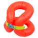 Detská plávacia vesta pre 18-30 kg nafukovacia oranžová