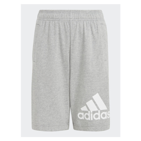 Adidas Športové kraťasy Essentials Big Logo Cotton Shorts HY4720 Sivá Regular Fit