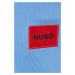 Nohavice HUGO dámske, modrá farba, jednofarebné, 50455983