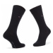 Tommy Hilfiger Súprava 2 párov vysokých pánskych ponožiek 342021001 Tmavomodrá