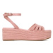 Tommy Hilfiger Espadrilky Essenital Flatform Sandal FW0FW07161 Ružová