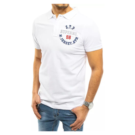 Men's White Dstreet Polo Shirt