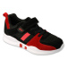 BEFADO 516Y132 tenisky SPORT STRIPE black red 516Y132_35