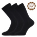 LONKA Zebran ponožky čierne 3 páry 119486