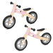 Spokey WOO-RIDE DUO Children's wooden balance bike 2in1, pink