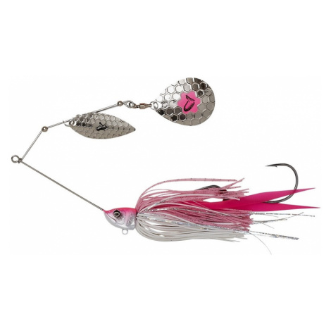 Savage gear blyskáč da bush spinnerbait sinking pink silver - 21 cm 55 g