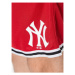 47 Brand Športové kraťasy New York Yankees Back Court 47 Grafton Shorts Červená Regular Fit
