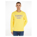 Yellow Mens Sweatshirt with Tommy Jeans Entry Graphi - Men