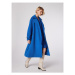 Simple Prechodný kabát PLD502-02 Modrá Relaxed Fit