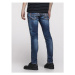 Jack&Jones Džínsy Glenn 12175888 Tmavomodrá Slim Fit