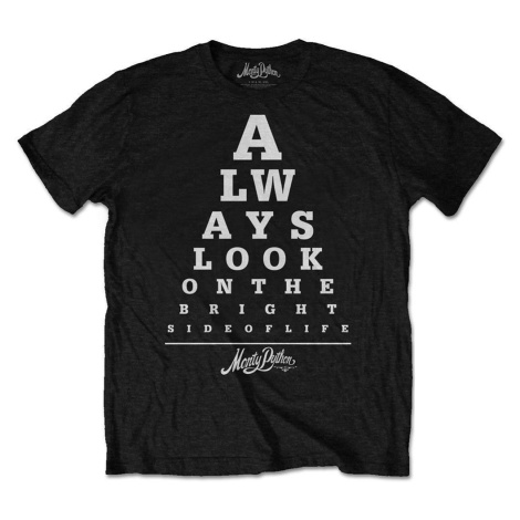 Monty Python Tričko Bright Side Eye Test Unisex Black