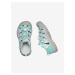 Tyrkysové dievčenské vzorované sandále Keen Newport