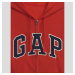 Mikina GAP Logo Fullzip Hoodie Red Apple