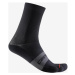 CASTELLI Cyklistické ponožky klasické - ESPRESSO W - čierna