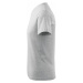 Malfini Heavy V-neck 160 Unisex tričko 102 svetlo šedý melír