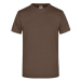 James&amp;Nicholson Unisex tričko JN002 Brown