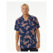 Košile Rip Curl SURF REVIVAL FLORAL S/S SHIRT Washed Navy