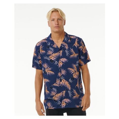 Košile Rip Curl SURF REVIVAL FLORAL S/S SHIRT Washed Navy