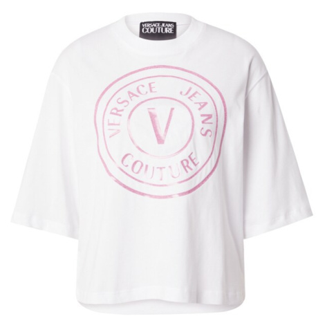 Versace Jeans Couture Tričko  ružová / biela